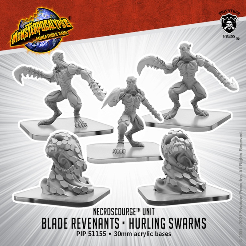 Monsterpocalypse - Necroscourge Unit: Blade Revenants and Hurling Swarms