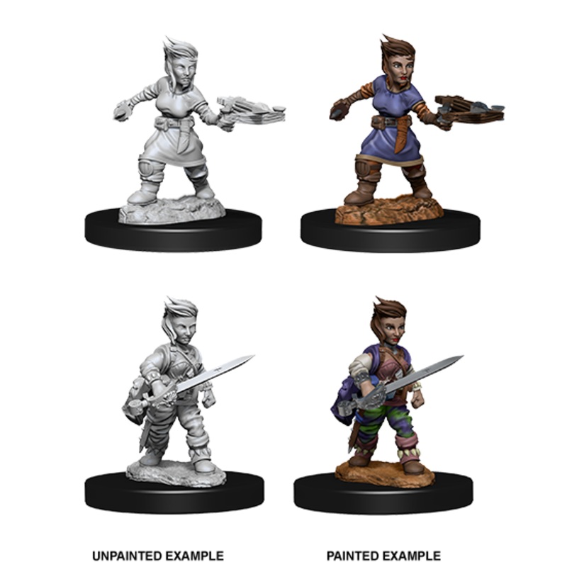 Pathfinder Deep Cuts Unpainted Miniatures: W08 Halfling Female Rogue