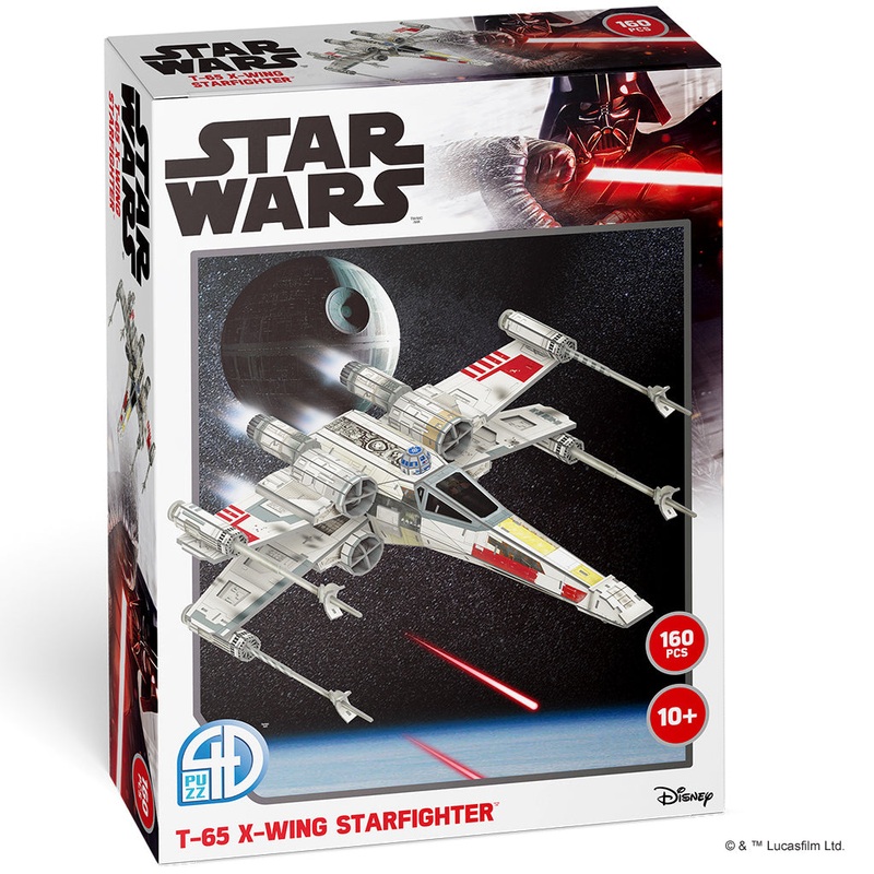 4D Paper Model Kit: Star Wars T-65B X-Wing Star Fighter