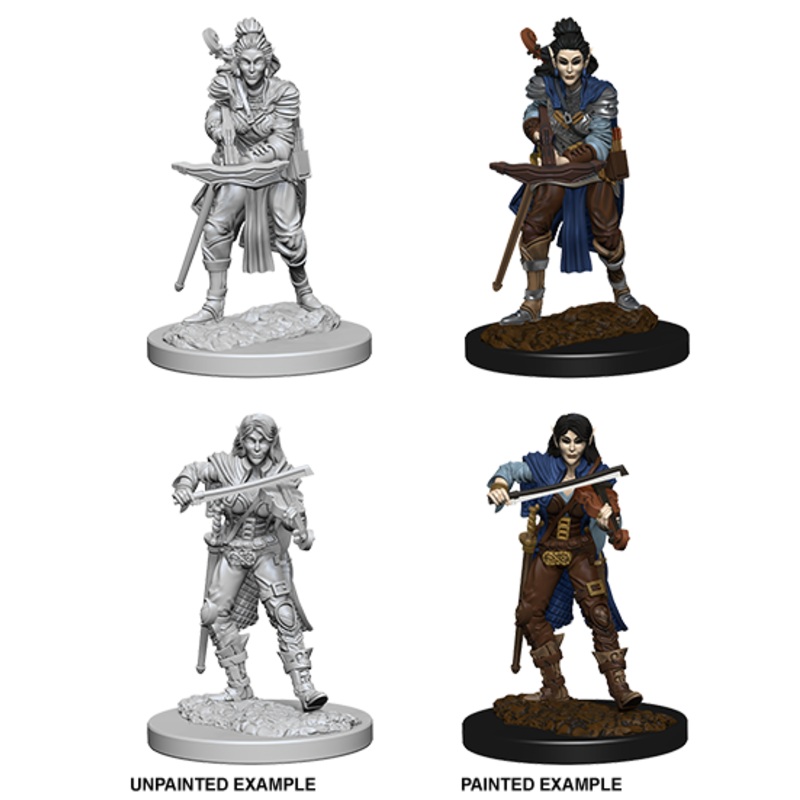 Pathfinder Deep Cuts Unpainted Miniatures: W04 Elf Bard Female