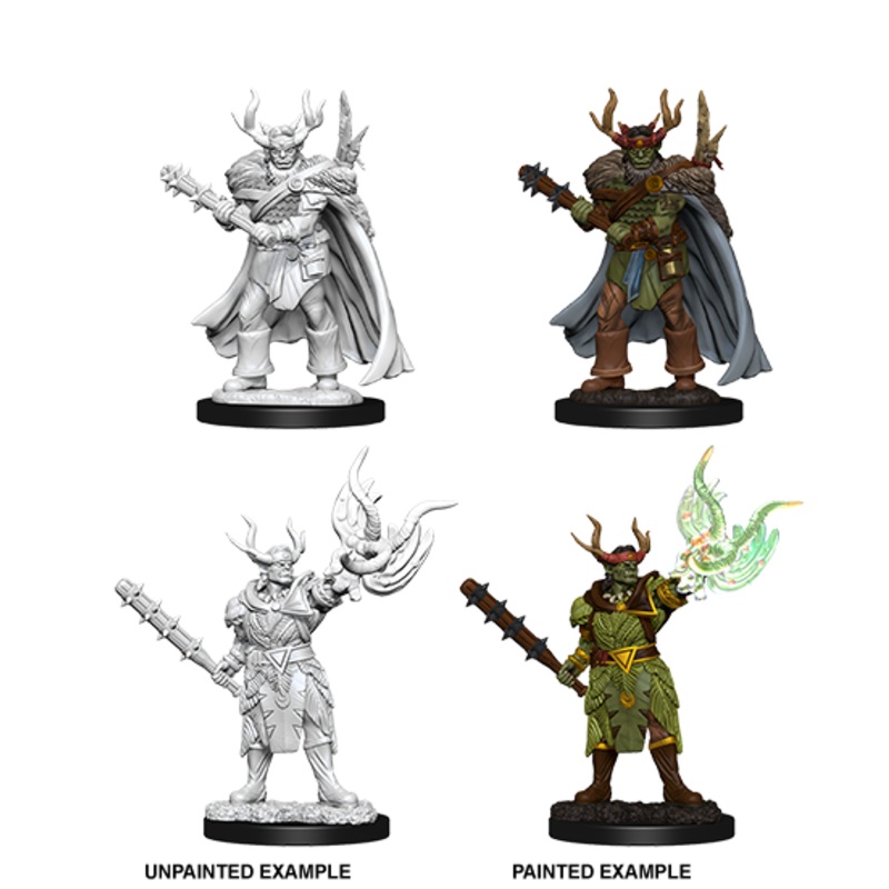 Pathfinder Deep Cuts Unpainted Miniatures: W10 Half-Orc Druid Male
