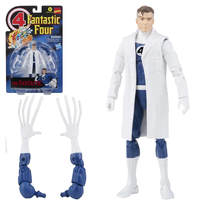 Retro Marvel Legends: Fantastic Four - Mr. Fantastic 6-Inch Action Figure