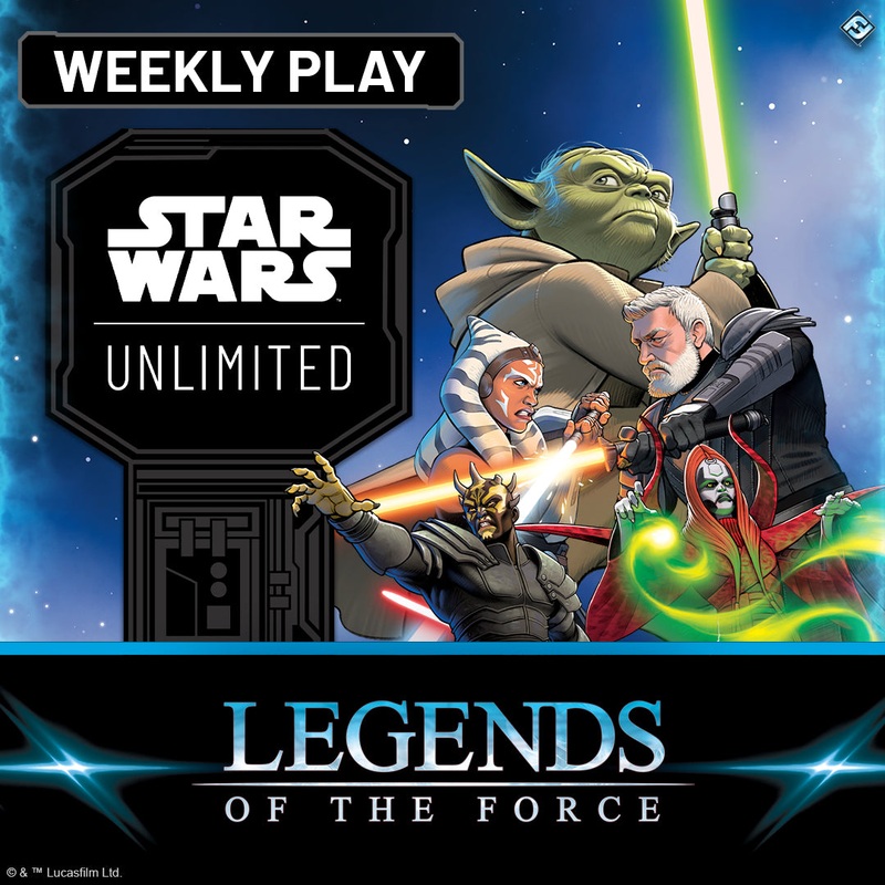 Thu 7/10/2025, 6 pm - Star Wars: Unlimited - Legends of the Force Draft