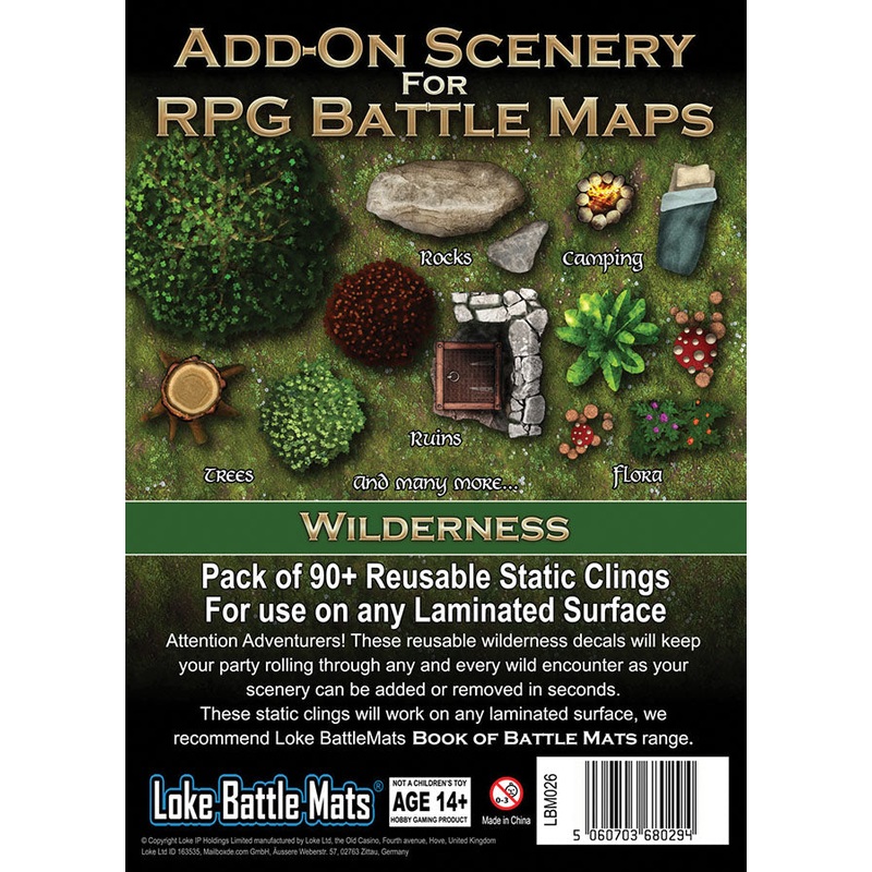 Battle Mats: Add-on Scenery for Battle Mats - Wilderness