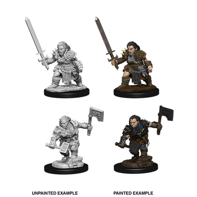 Pathfinder Deep Cuts Unpainted Miniatures: W08 Dwarf Barbarian Female