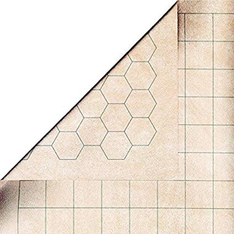 Chessex Battlemat: 1in Reversible Squares-Hexes (23.5in x 26in Playing Surface)