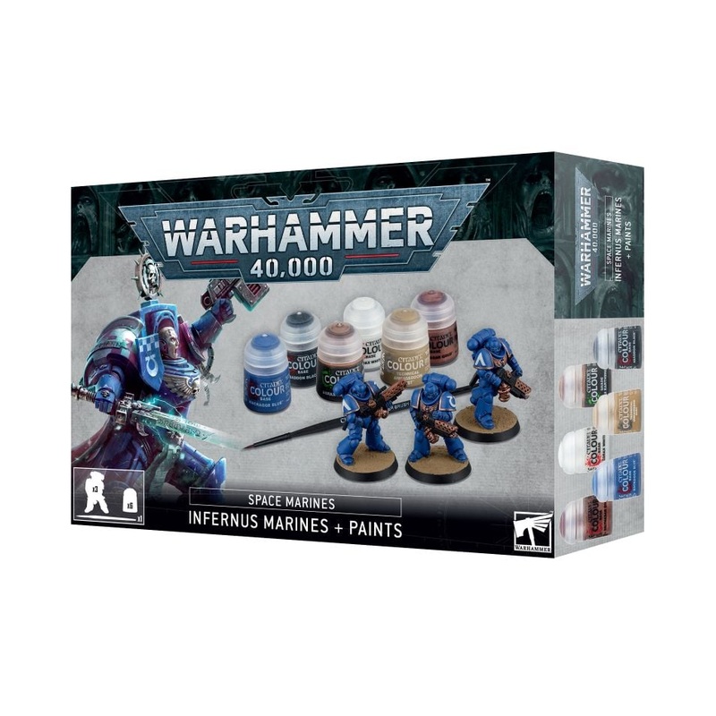 Warhammer 40k Space Marines: Infernus Marines + Paints Set