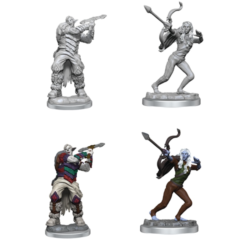 Critical Role Unpainted Miniatures: Ashari Stoneguard & Skydancer