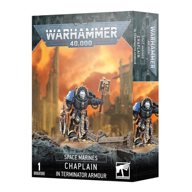 Warhammer 40k Space Marines Chaplain in Terminator Armor