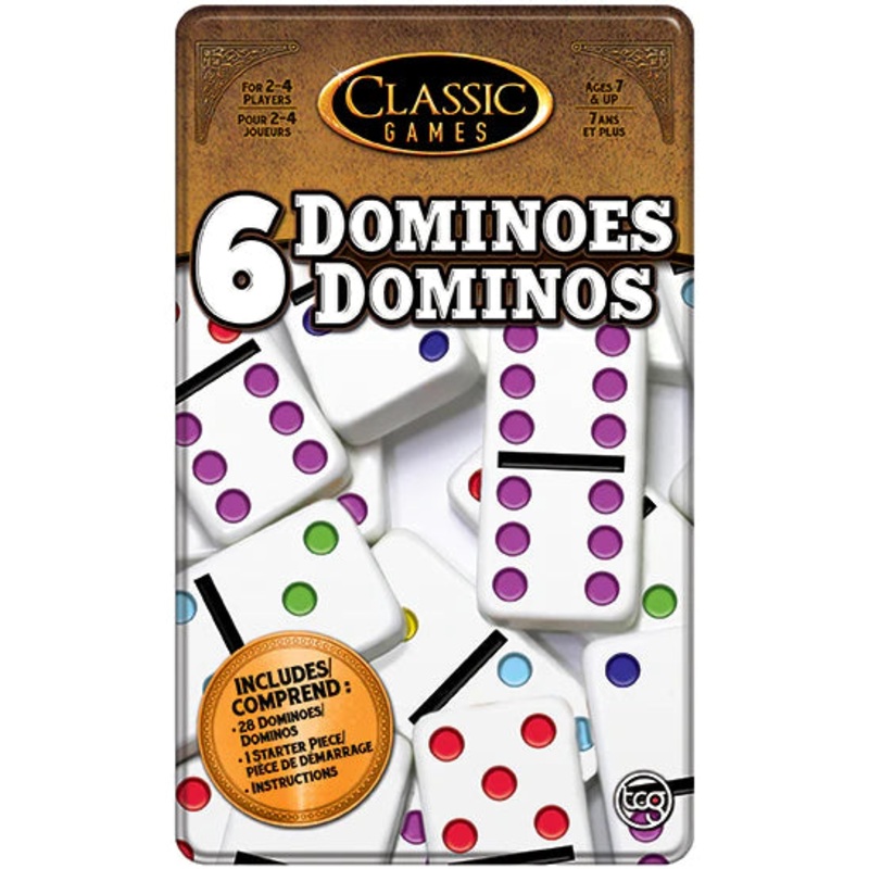 Dominoes: Double 6 (tin)