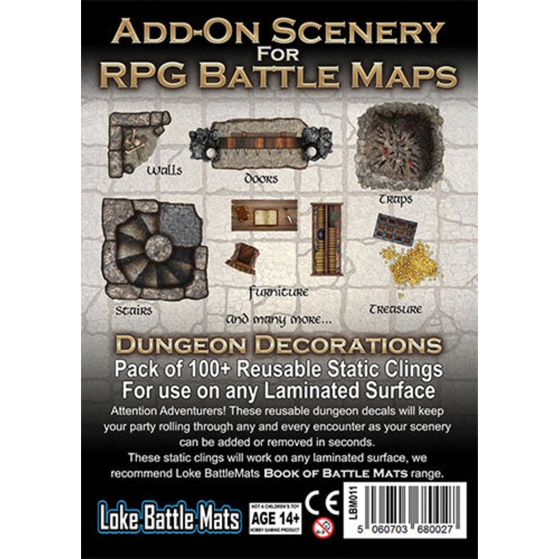 Battle Mats: Add-on Scenery for Battle Mats - Dungeon Decorations