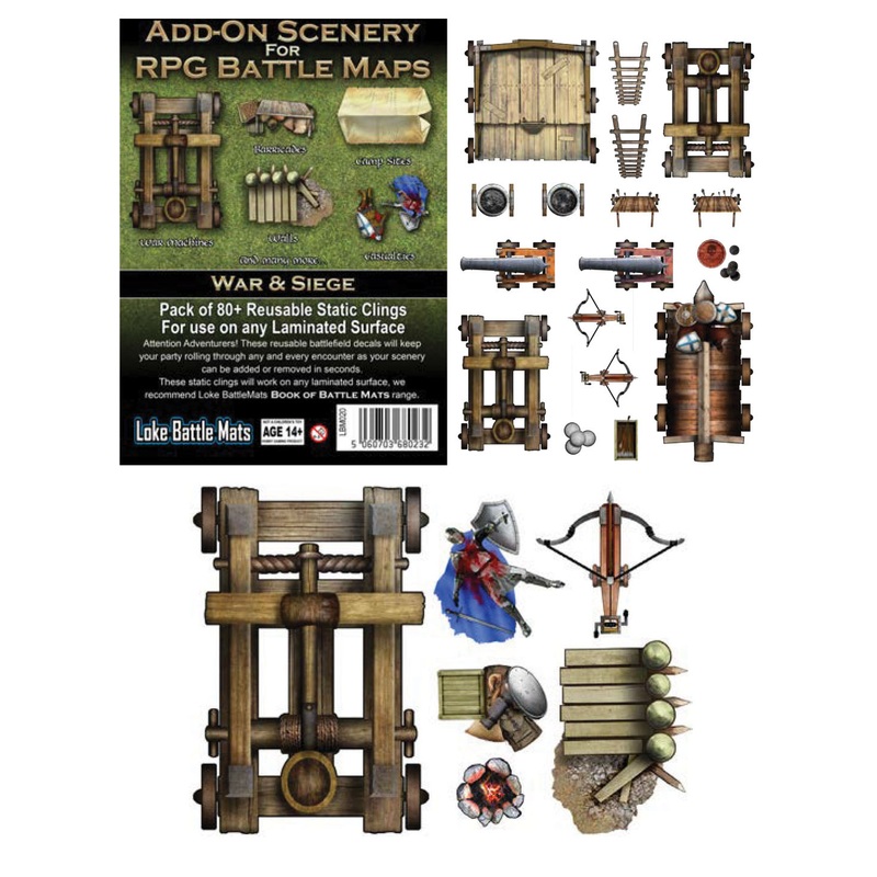 Battle Mats: Add-on Scenery for Battle Mats - War and Siege