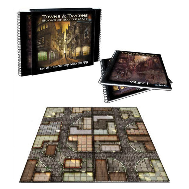 Battle Mats: Towns & Taverns - Books of Battle Mats
