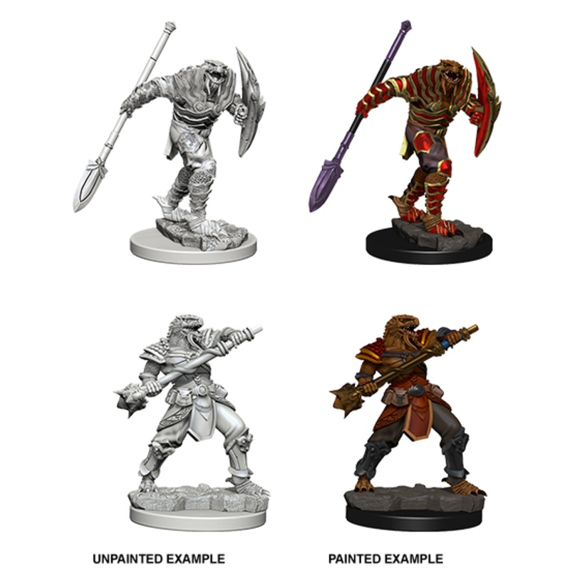 Dungeons & Dragons Nolzurs Marvelous Unpainted Miniatures: W05 Dragonborn Male Fighter with Spear