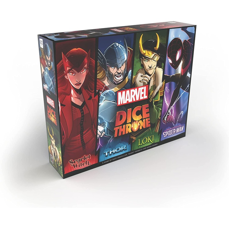 Marvel Dice Throne: 4-Hero Box (Scarlet Witch, Thor, Loki, Spider-Man)