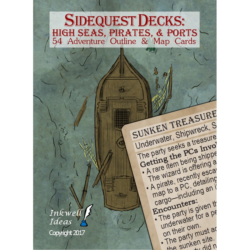 Sidequest Decks: High Seas, Pirates, & Ports