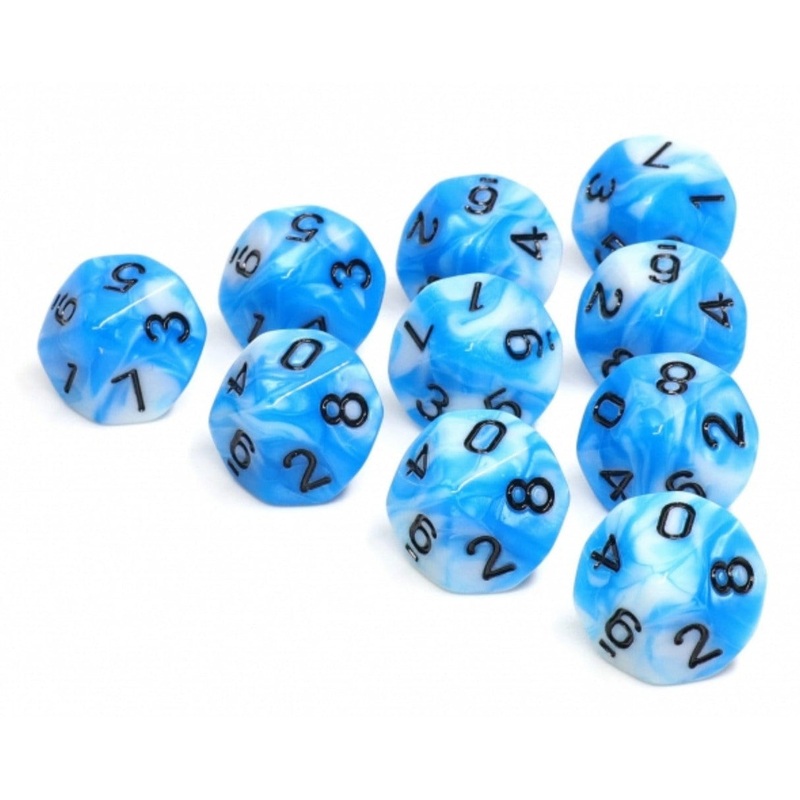 10 piece D10s - Cumulus Cloud