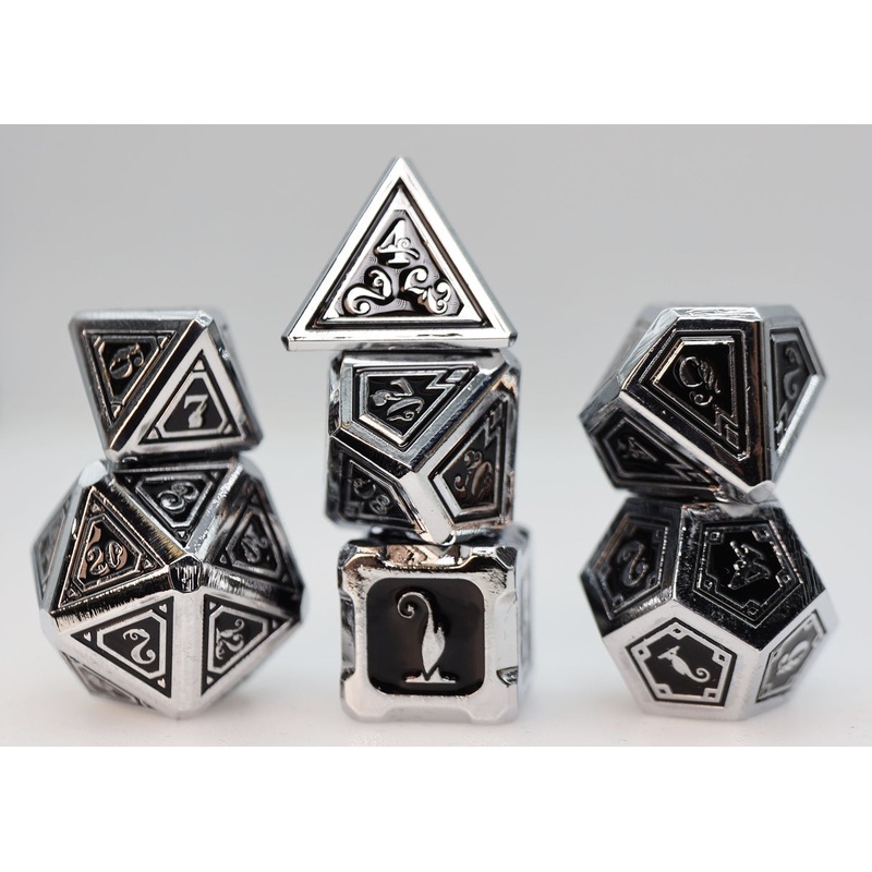 Alchemist Metals: Necrotic - Metal RPG Dice Set