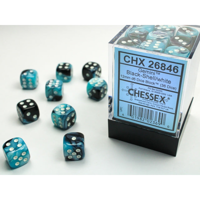 Chessex 12mm 6-Sided Gemini Dice Block