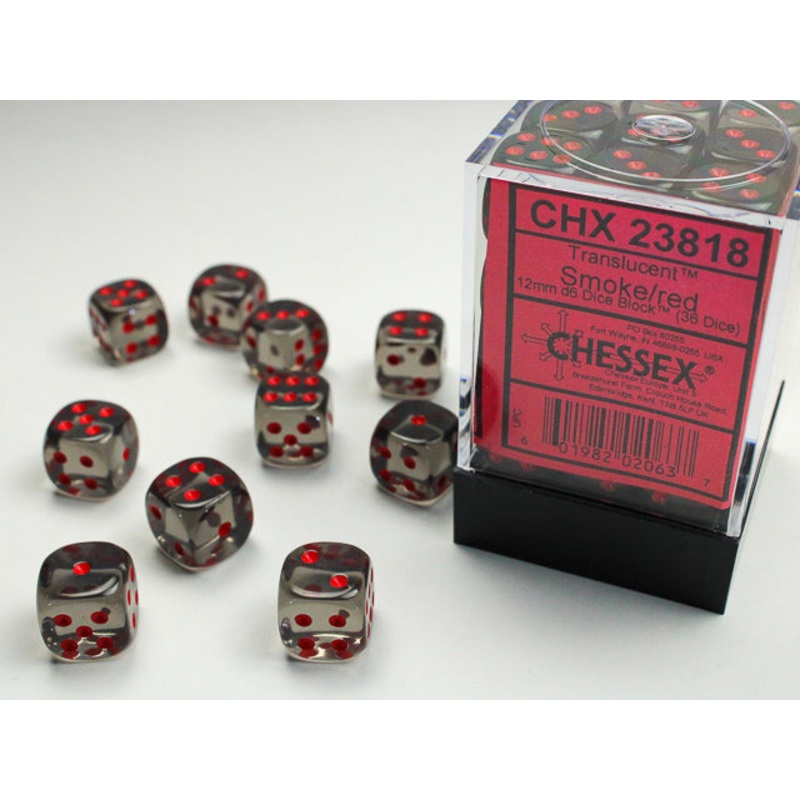 Chessex Translucent 12mm 6-Sided Dice Block