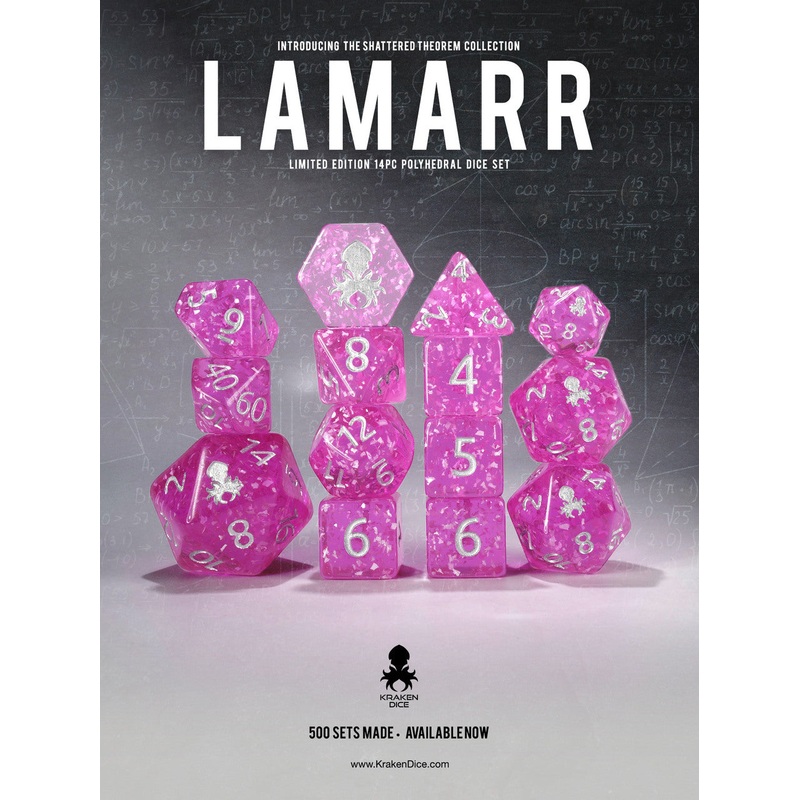 Kraken Dice -Shattered Theorem 14 pc Limited Edition Polyhedral Dice Set