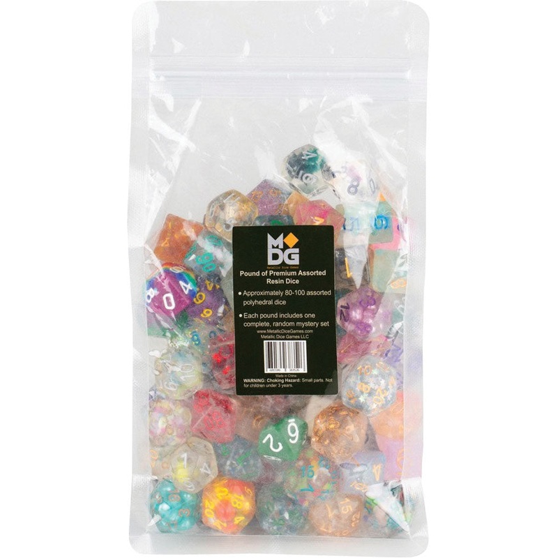 Pound of Assorted MDG Premium Resin Dice