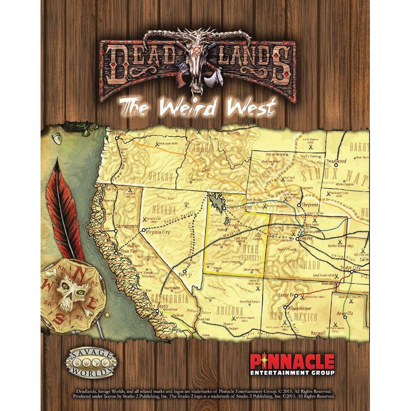 Savage Worlds RPG: Deadlands - Map of the Weird West