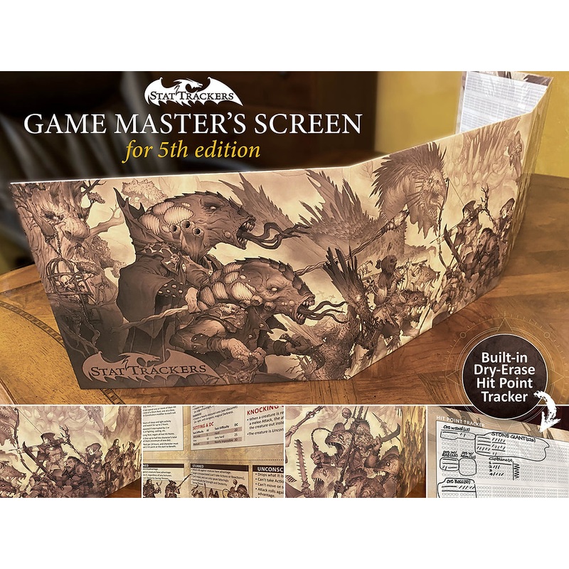 Stat Trackers - Custom DM Screen for D&D 5th Edition