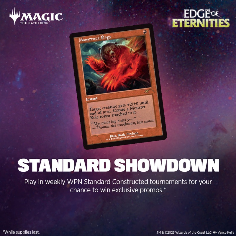 Tue 8/26/2025, 6 pm - Standard Showdown: Banned Promo Bonanza
