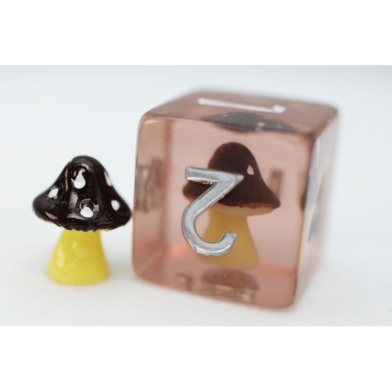 Coffee Mushroom RPG Dice Set