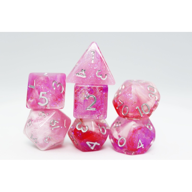 Flushed Frost RPG Dice Set