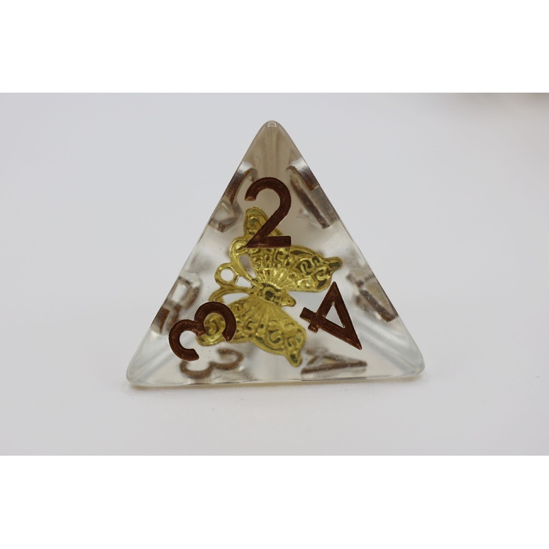 Gilded Butterfly RPG Dice Set