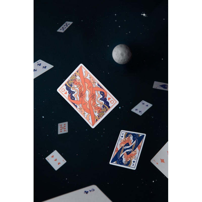 Lady Moon Playing Cards