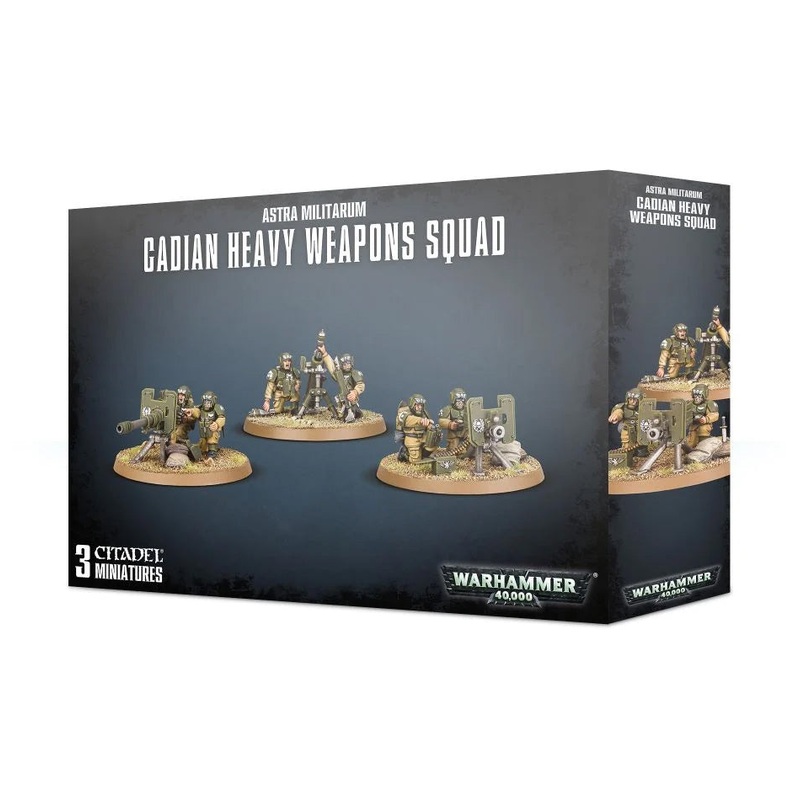 Warhammer 40k Astra Militarum Cadian Heavy Weapon Squad