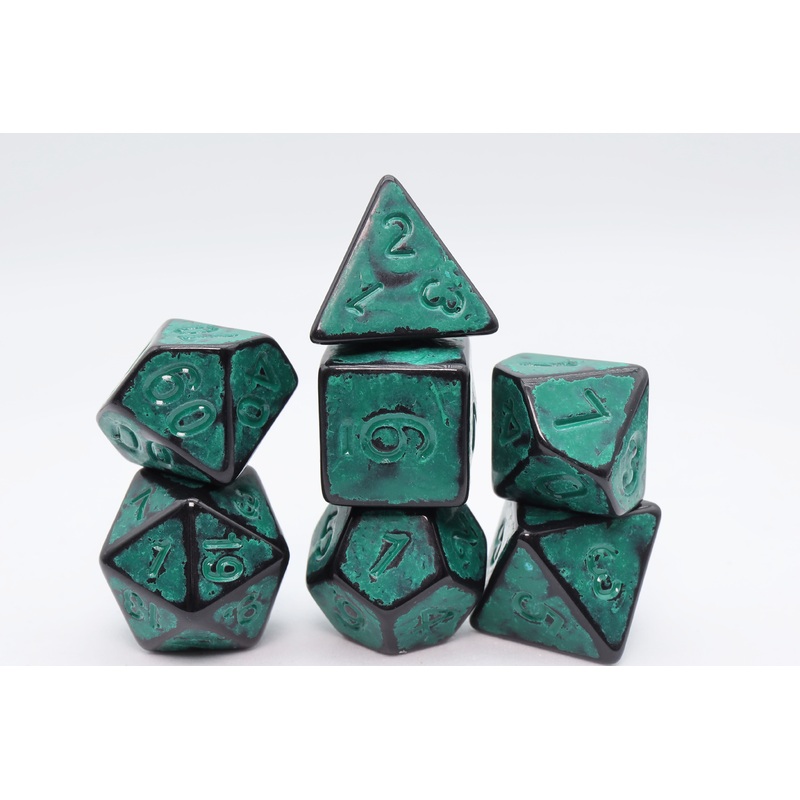 Timeworn Green RPG Dice Set