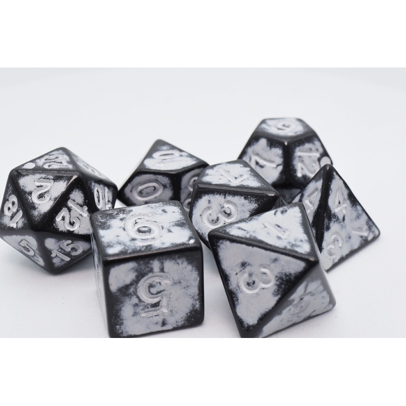 Timeworn White RPG Dice Set