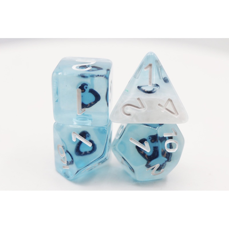 Frozen Penguin RPG Dice Set
