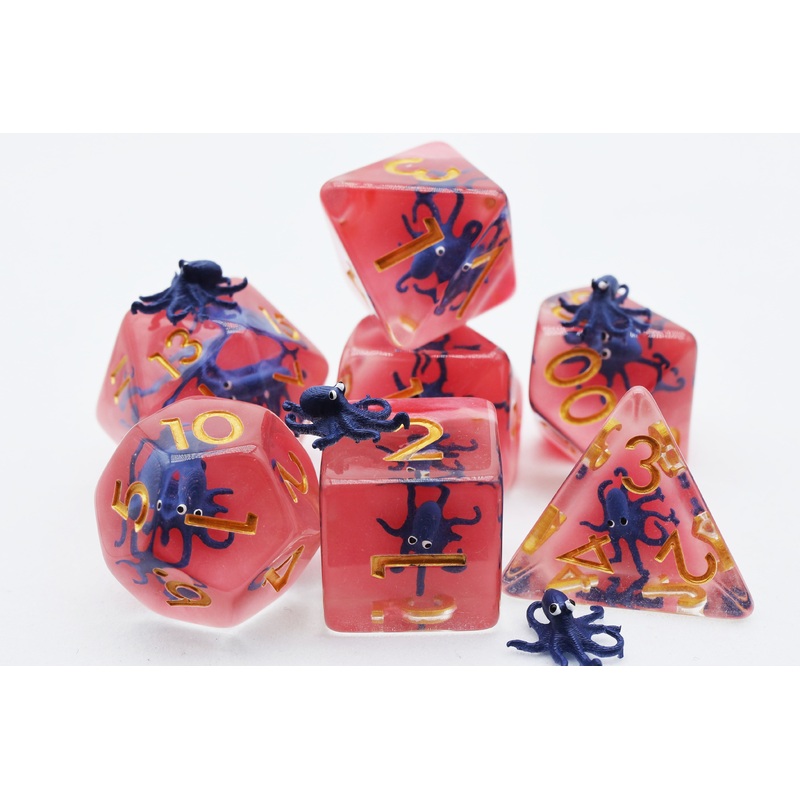 Underwater Octopus RPG Dice Set