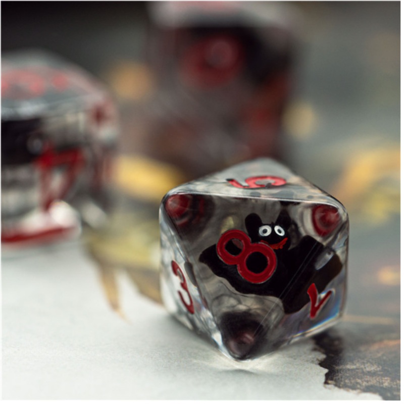 Vampire Bats RPG Dice Set