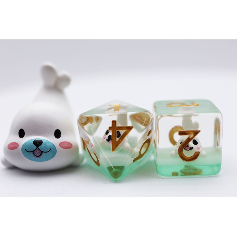 White Seal RPG Dice Set