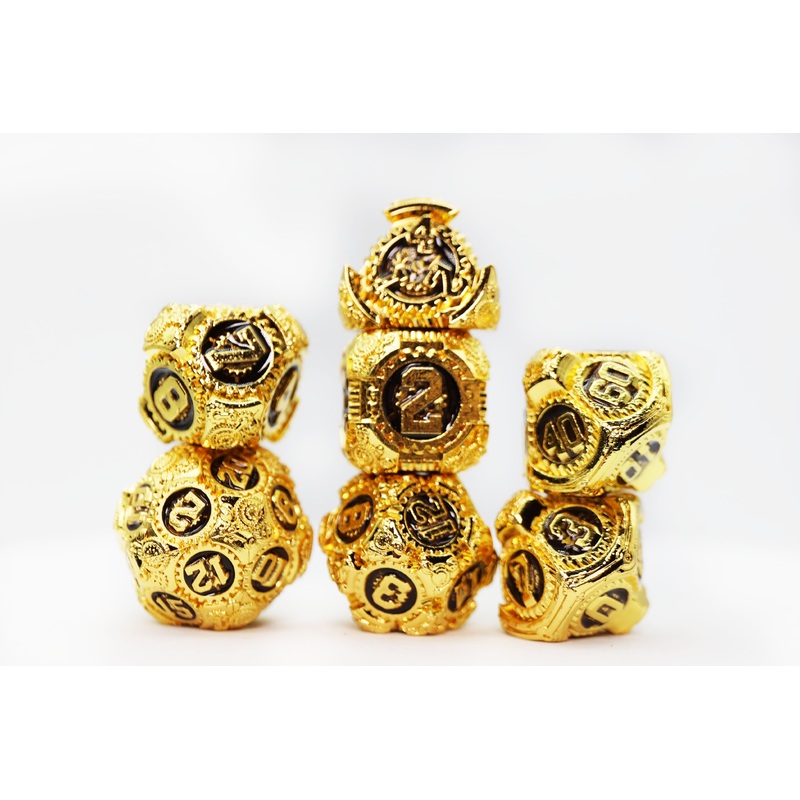 Airship Gears: Imperial Aircraft - Metal RPG Dice Set