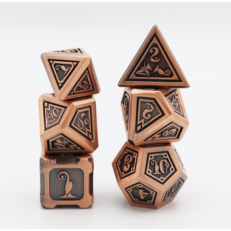 Alchemist Metals: Copper - Metal RPG Dice Set