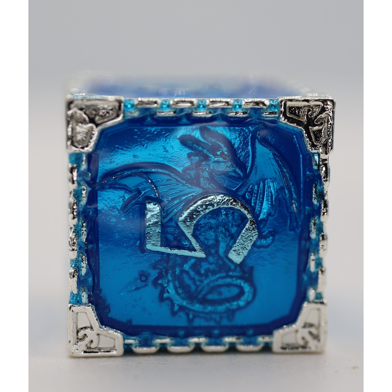 Chained Dragon: Oceanus - Metal RPG Dice Set
