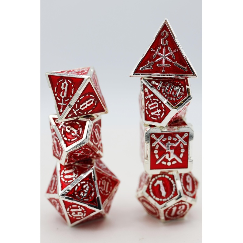 Crossed Swords: Sword of Hearts - Metal Dice Set