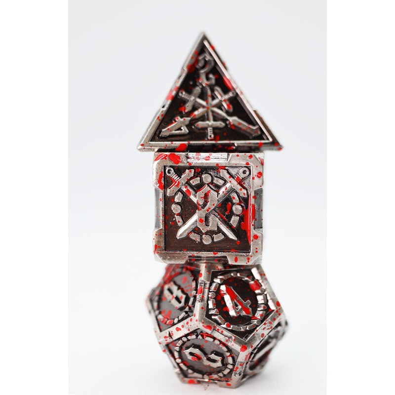 Crossed Swords: Vampiric Sword - Metal RPG Dice Set