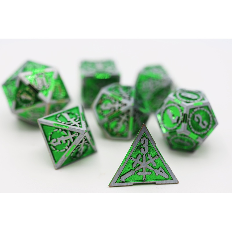 Crossed Swords: Venom Sword - Metal RPG Dice Set