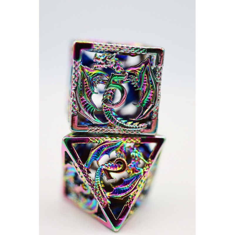 Dragon Essence: Mystic - Hollow Metal RPG Dice Set