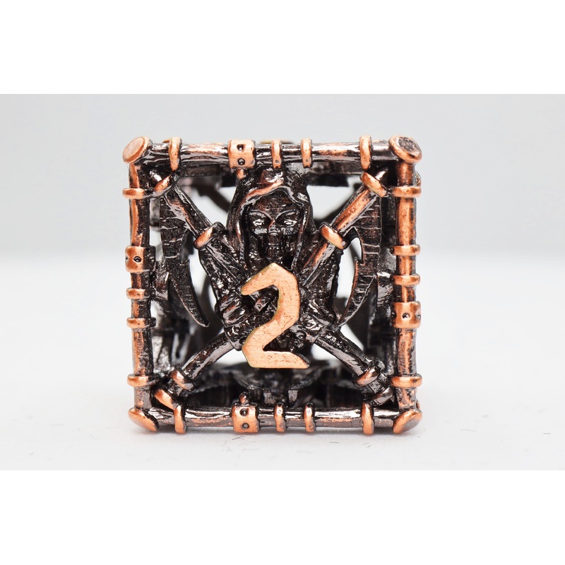 Grim Scythe: Copper - Metal RPG Dice Set