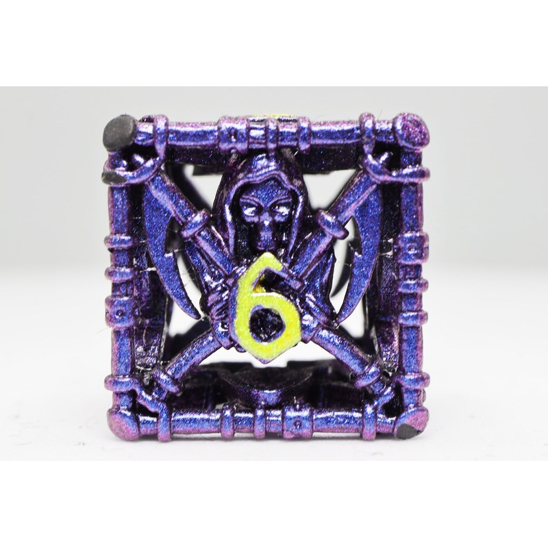 Grim Scythe: Purple - Metal RPG Dice Set