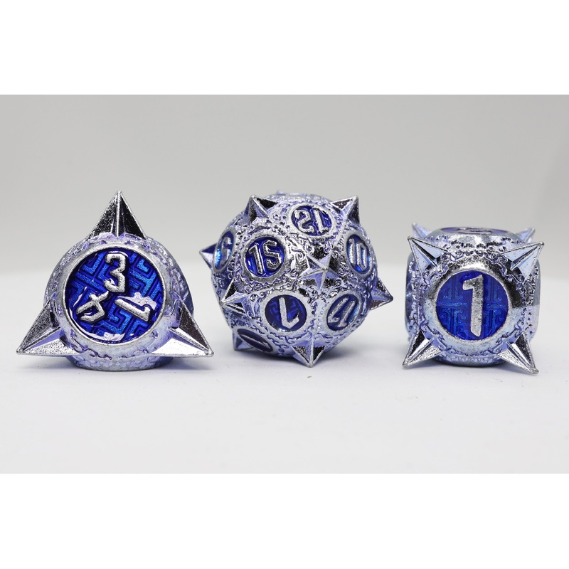 Meteor Storm: Peculiar Purple - Metal RPG Dice Set